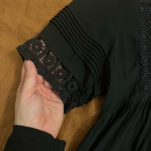 Anthropologie Black Teared Tunic - Picture 3 of 4